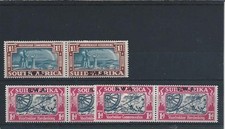 SOUTH WEST AFRICA 1938 VOORTREKKER PAIR PLUS 1d THREE BOLTS VARIETY MINT