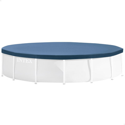 INTEX 28030E Pool Cover: For 10ft Round Metal Frame Pools   Includes Rope Tie  