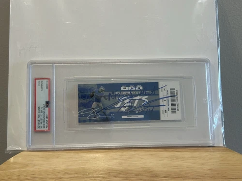 Sam Darnold Signed Original 2018 NFL Debut Ticket Inscribed PSA Encased