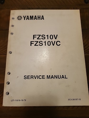2007 YAMAHA FAZER FZS10V FZS10VC OEM SERVICE MANUAL LIT-11616-19-79