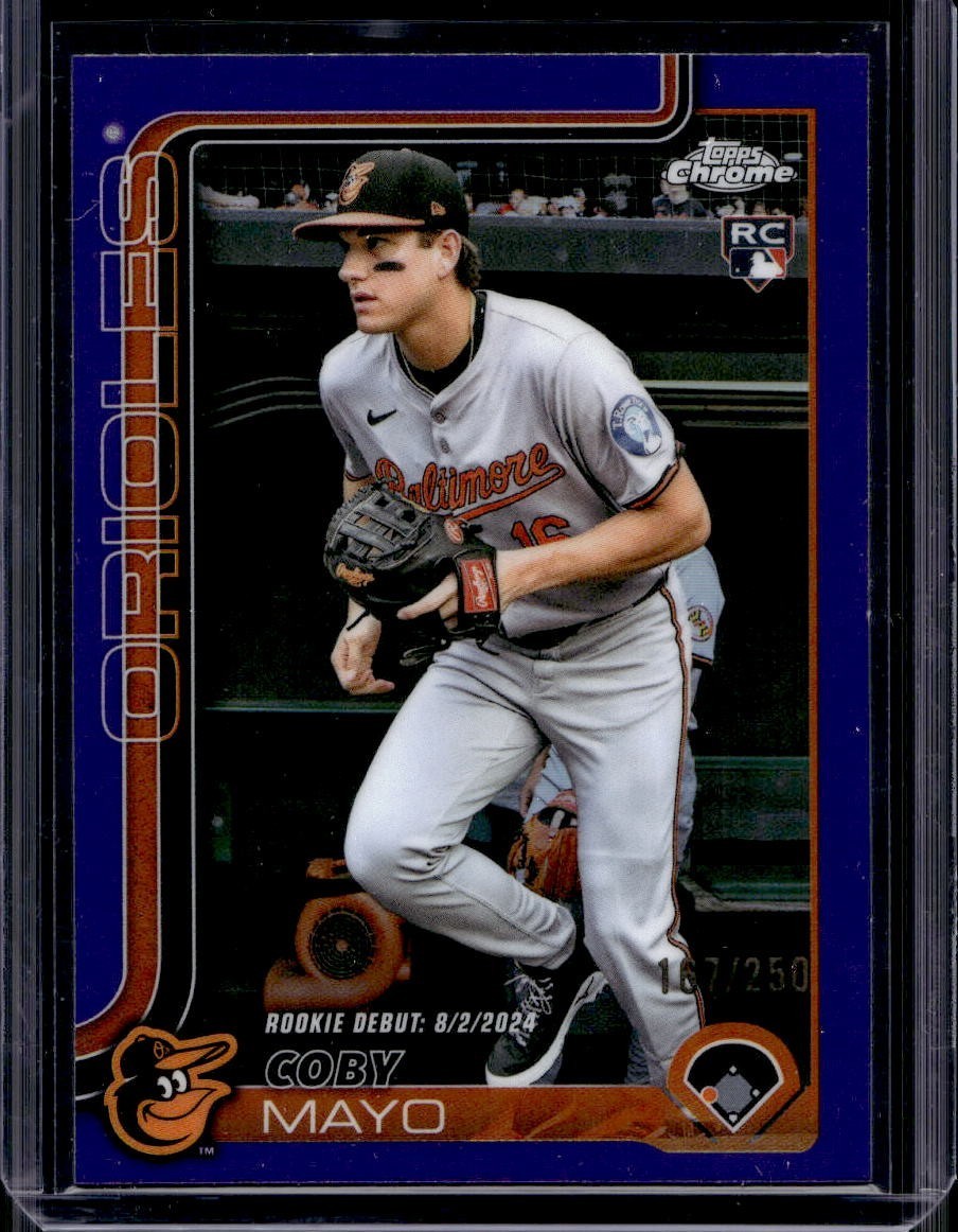 2025 Topps Chrome Update Purple /250 #USC94 Coby Mayo RC