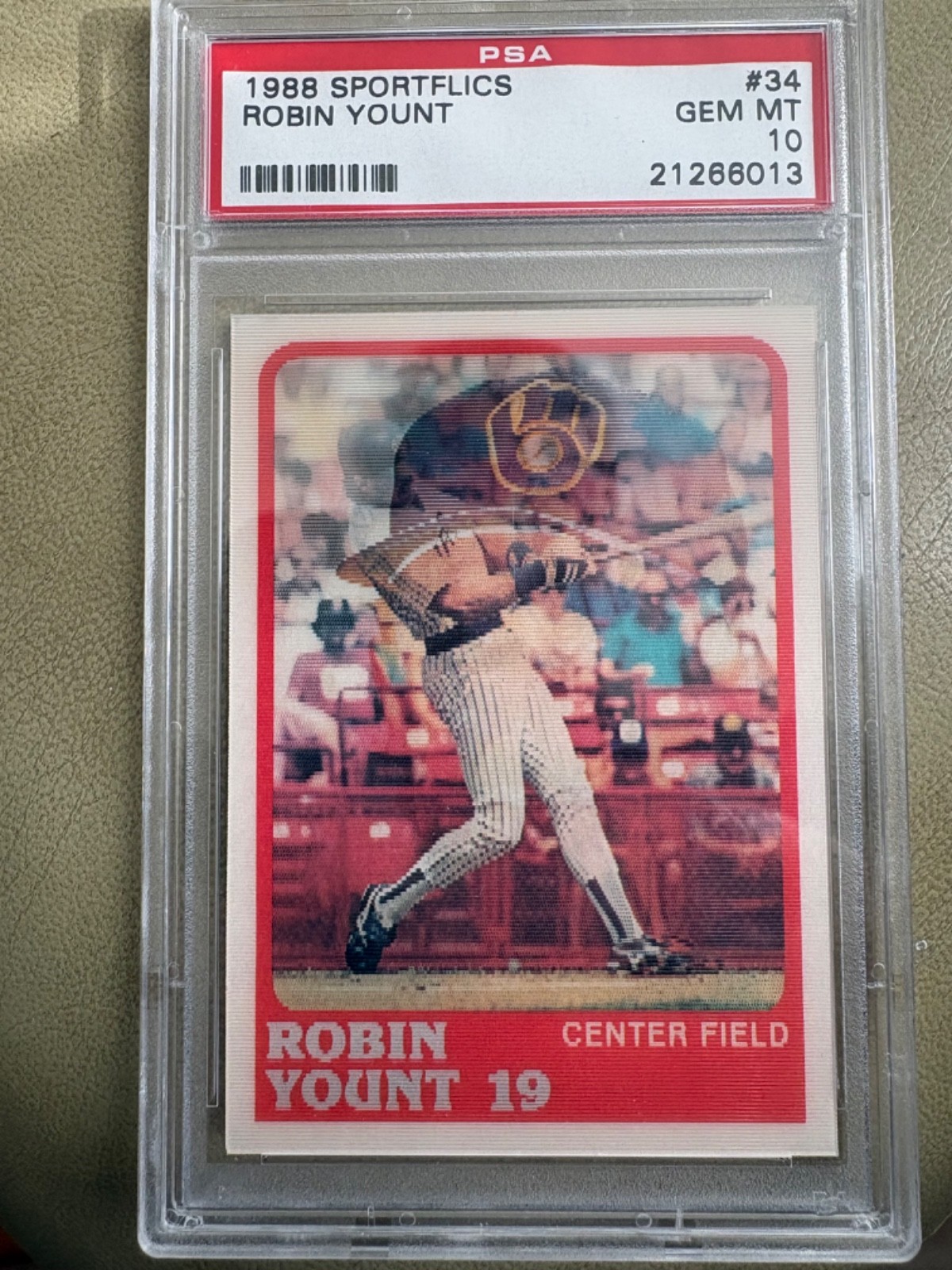 1988 Yount Sportflics #34 PSA 10