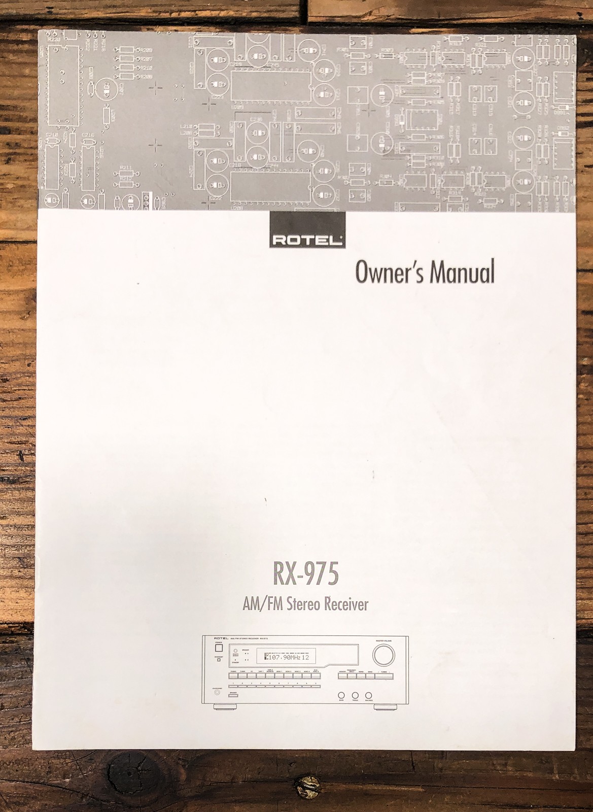 Rotel RX-975 Receiver Owners / User Manual *Original*