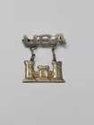 Ww2 era Sterling Silver US Army Engineer Pin Badge Military Insignia