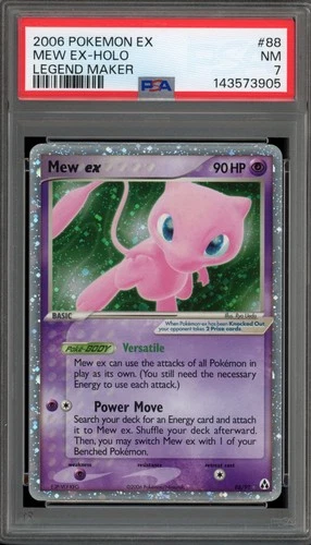Pokemon Mew ex EX Legend Maker Holo Ultra Rare #88 PSA 7