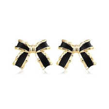Dainty Bow Stud Earrings - Small Bow Earrings for Women - Christmas Jewelry Gift