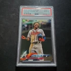 2018 TOPPS CHROME UPDATE RONALD ACUNA JR ROOKIE CARD/HMT#25/PSA 10(TC#1852)