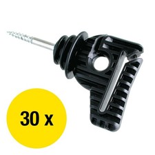 Horizont Combi 40 Fence Tape Insulator, 30 Pack, 6mm Short Support