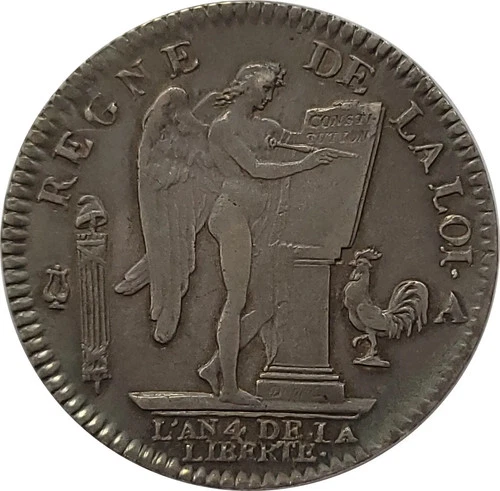 LOUIS XVI - ECU DE 6 LIVRES 1792 A (Paris) 2nd semester VF (G55)