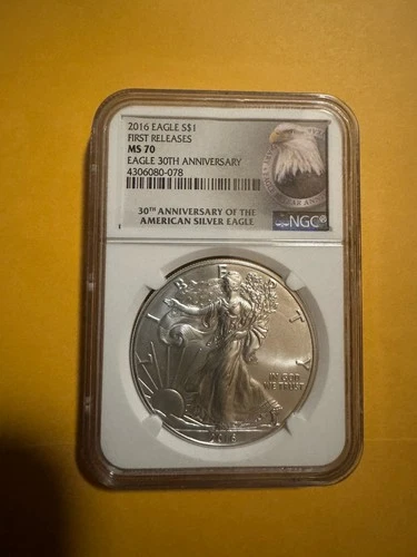 2016 $1 Silver American Eagle Graded by NGC as MS-70 First Releases 30th