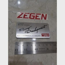 Toyota Trd Large Metal Emblem Plate Jdm Racing Development Motor Sport Badge