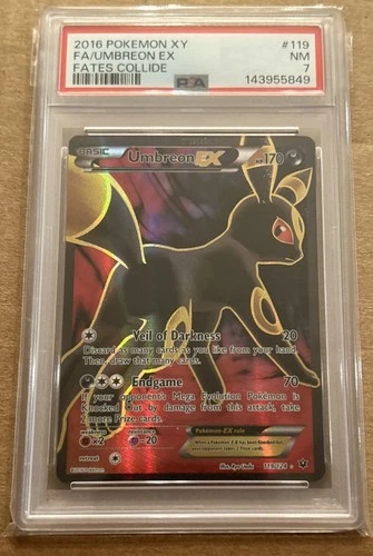 2016 Pokémon XY FA Umbreon EX Fates Collide PSA 7