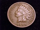 1906  Indian Head Cent, a nice  Fine  grade.