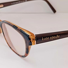 Kate Spade Eyeglasses Frames Only Blakely 0JMD Tortoise Brown Gold Logo Designer