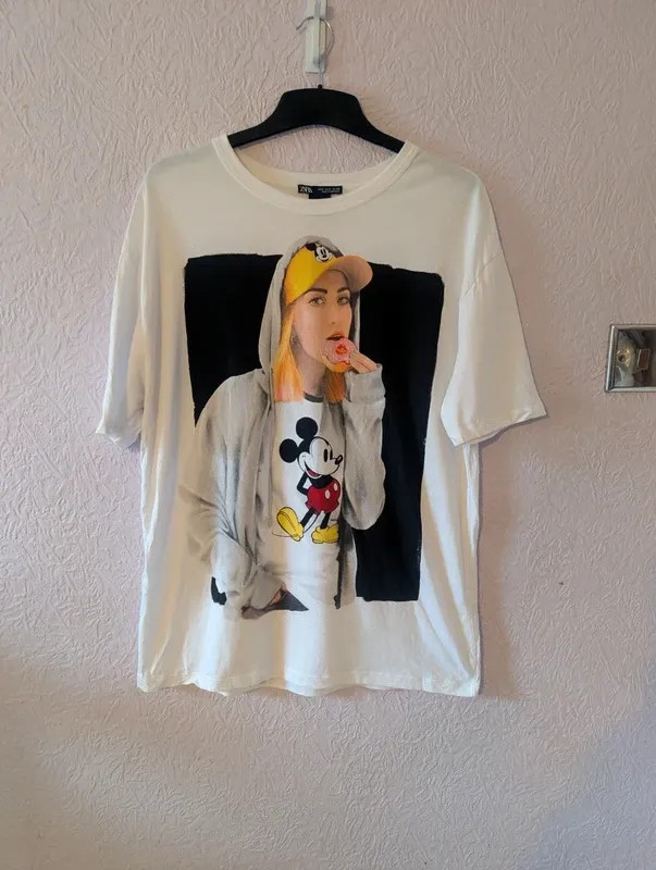 ZARA X Disney Mickey Mouse Oversized T-Shirt Size S