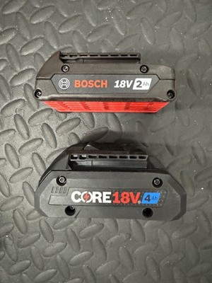BOSCH 18V 4.0 Ah GBA18V40 & 2.0 Ah BAT612 Batteries - 2 battery combo
