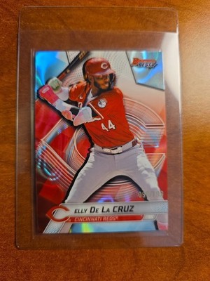 2025 Bowman's Best - Elly De La Cruz #37 Aqua Lava Refractor /199, Reds