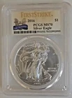 2016 American Silver Eagle PCGS MS70, FIRST STRIKE, 30th Anniversary Label
