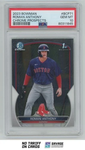 2023 1st Bowman Chrome Prospects RC Roman Anthony PSA 10 #BCP-71 Boston Red Sox