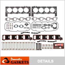 Fits 01-07 Chevrolet Silverado GMC Sierra Yukon 8.1L OHV Head Gasket Set Bolts