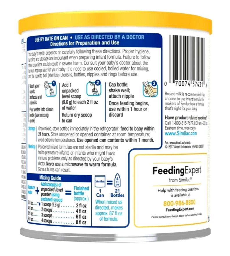 6 Similac Neosure Powder Formula 13.1.oz Cans for Premature - Exp 11/2026 - Image 3 of 4
