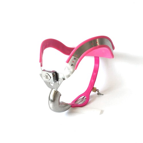Stainless Steel Male Chastity Belt Lock Cage Device Plugs Adjustable Restraint - Picture 12 of 30