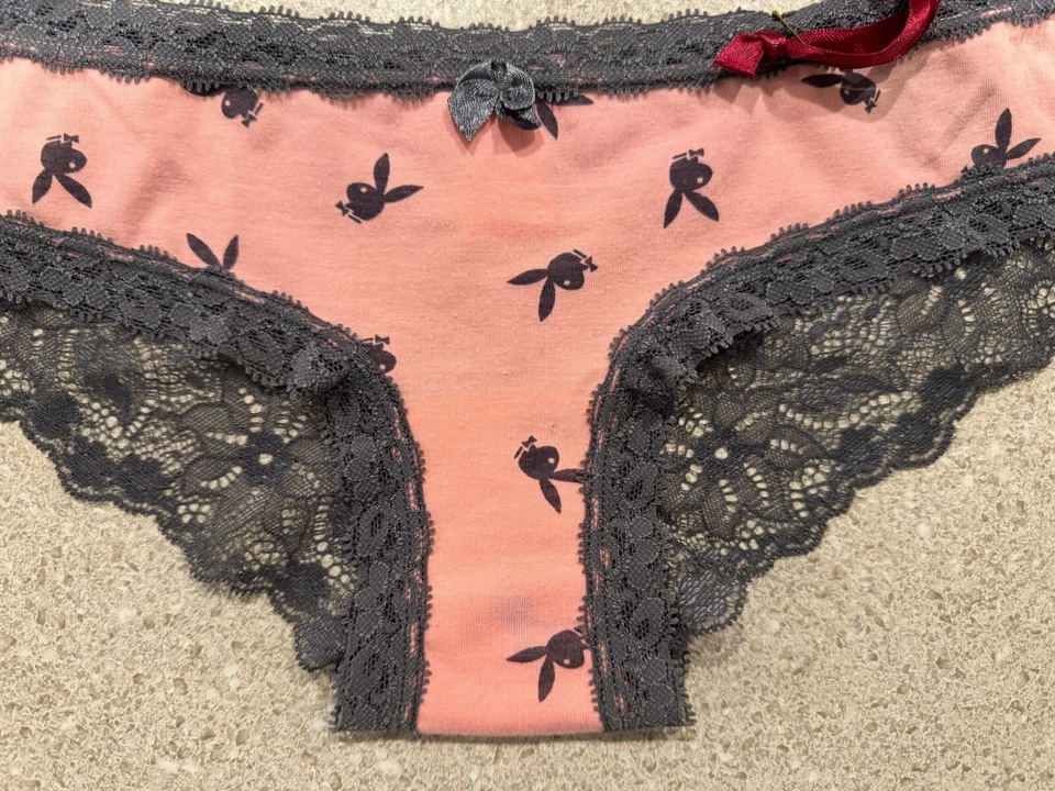 ¡Bragas Playboy Playmate para mujer/niña!🥵💯🔥¡Hipster de encaje! PEQUEÑO!!😊😊💕 Foto 3 de 4