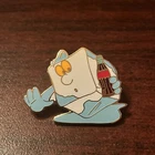 Vintage Coca-Cola Coke Cartoon Ice Cube Lapel Pin