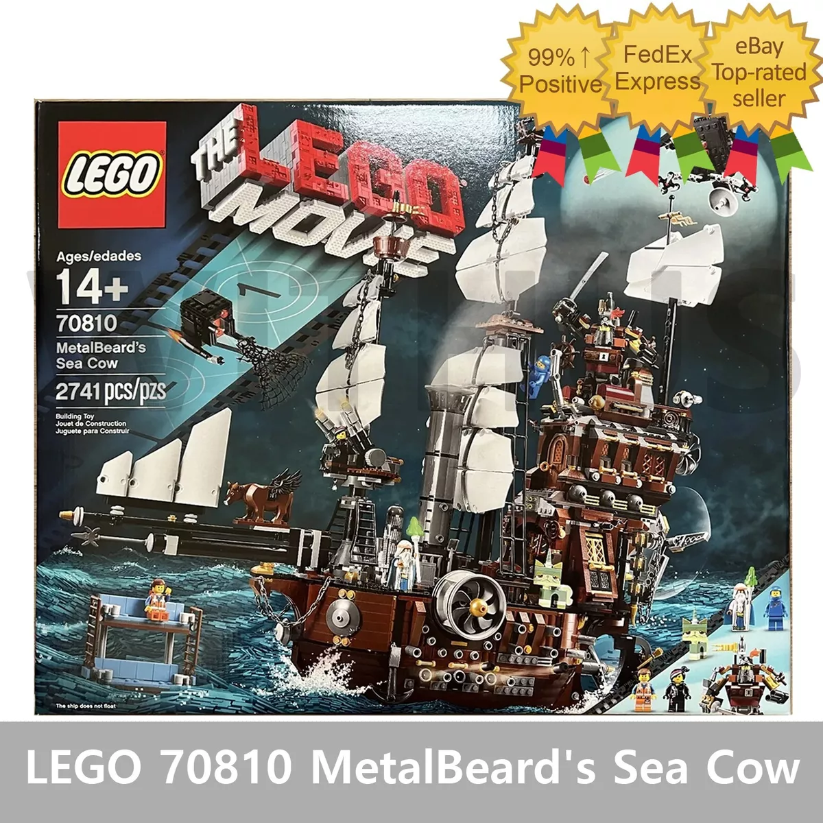 LEGO 70810 MetalBeard s Sea Cow 2179 Pieces Brand New Sealed