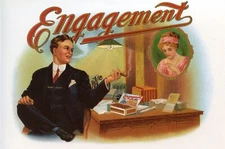 Decor Cigar Poster. Fine Graphic Art Design. Engagement. Home Wall Art. 2015