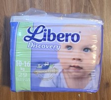 Vintage 00s Diapers LIBERO Discovery 29 nappies 10-16 kgs BRAND NEW UNOPENED