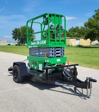 NEW 2025 Oakley Scissor Lift Tilt Bed Equip Trailer 5' X 10' - JLG Genie Skyjack