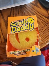 The Original Scrub Daddy FlexTexture Sponge- Odor Resistant, Scratch Free 1ct