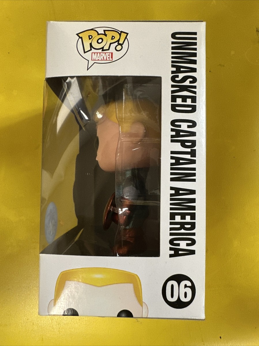 Funko Pop! Marvel: Unmasked Captain America (Comikaze Exclusive