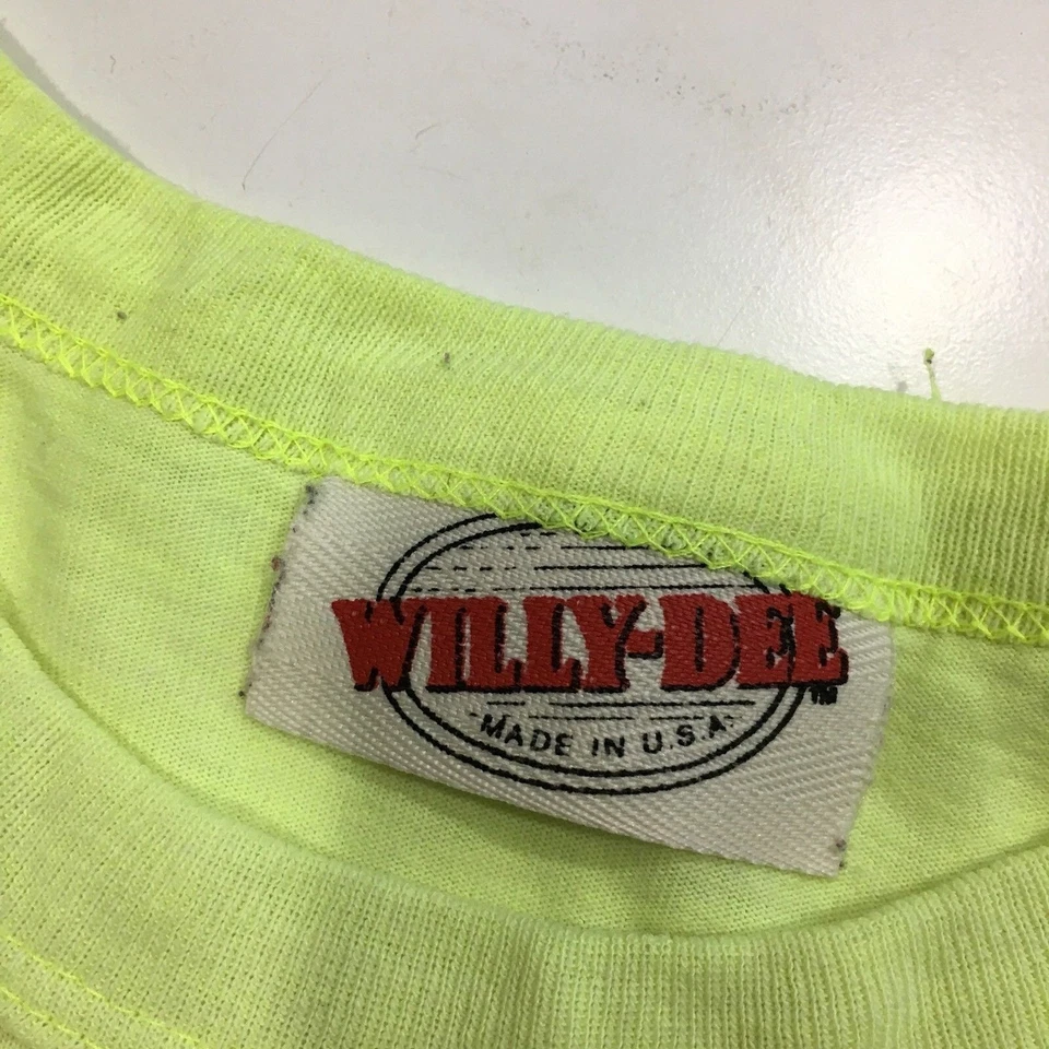 Camiseta De Colección Años 80 Wind Surf n LA Ocean Beach NEÓN Surf Ultra Delgada SURFER 50/50 Foto 3 de 4