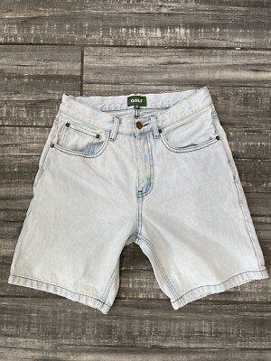 Golf Wang Cupid Denim Shorts Light Wash Size 28