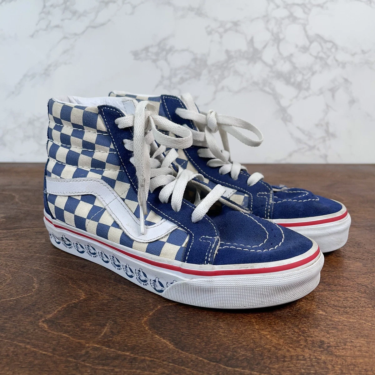 Vans high best sale tops kids navy