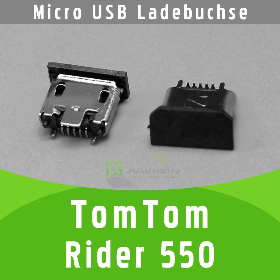 ✅ TomTom Rider 550 Micro USB DC hembra hembra de carga hembra de alimentación Socket Port Navi