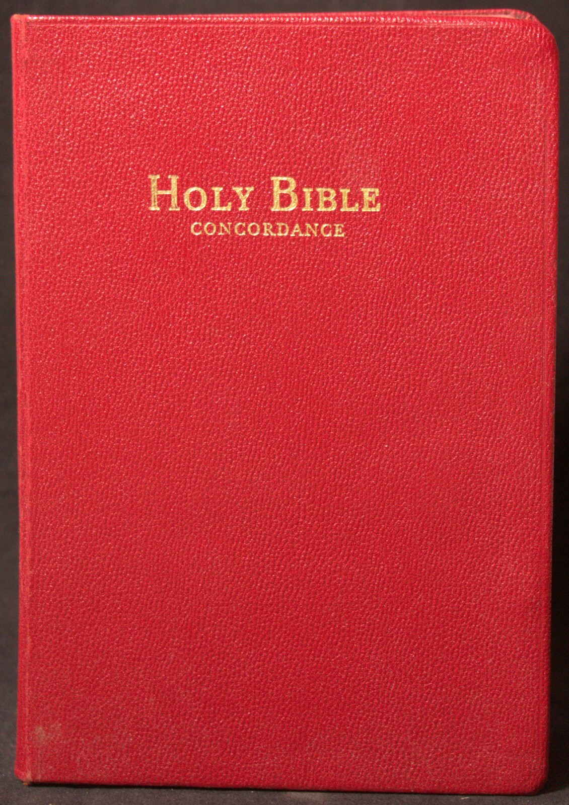 Holy Bible Concordance King James Version - Red Leather Bound | eBay