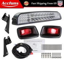 For EZGO TXT 1996-2013 Golf Cart LED Light Bar Kit with LED Taillights