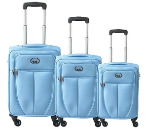 Set 3 Trolley Valigia Tessuto con Bagaglio a Mano Cabina GianMarcoVenturi  006ST | eBay