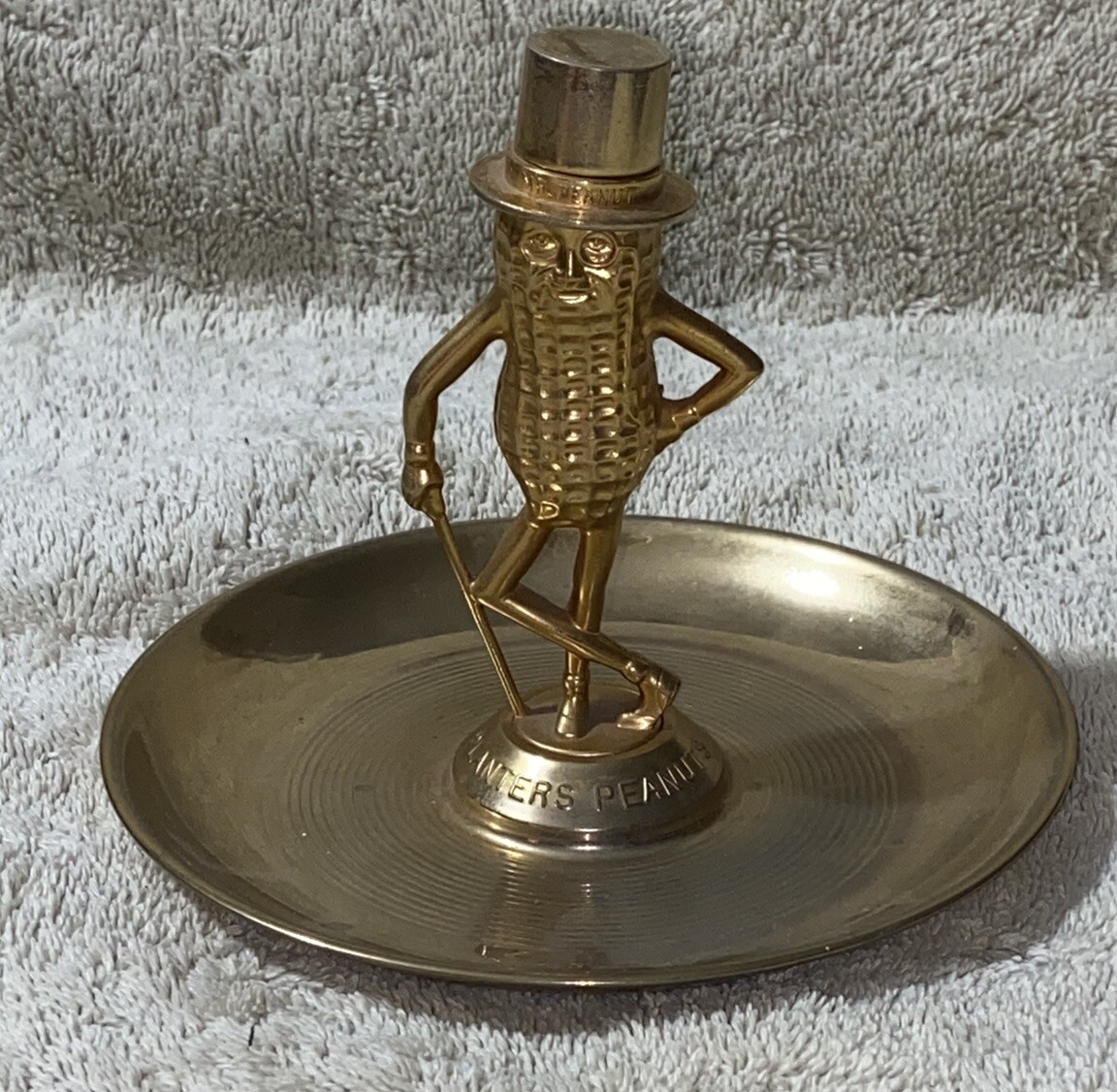 Vintage Planters Mr Peanut Diecasters Inc. Metal Figure Nut Tray Dish Ashtray eBay