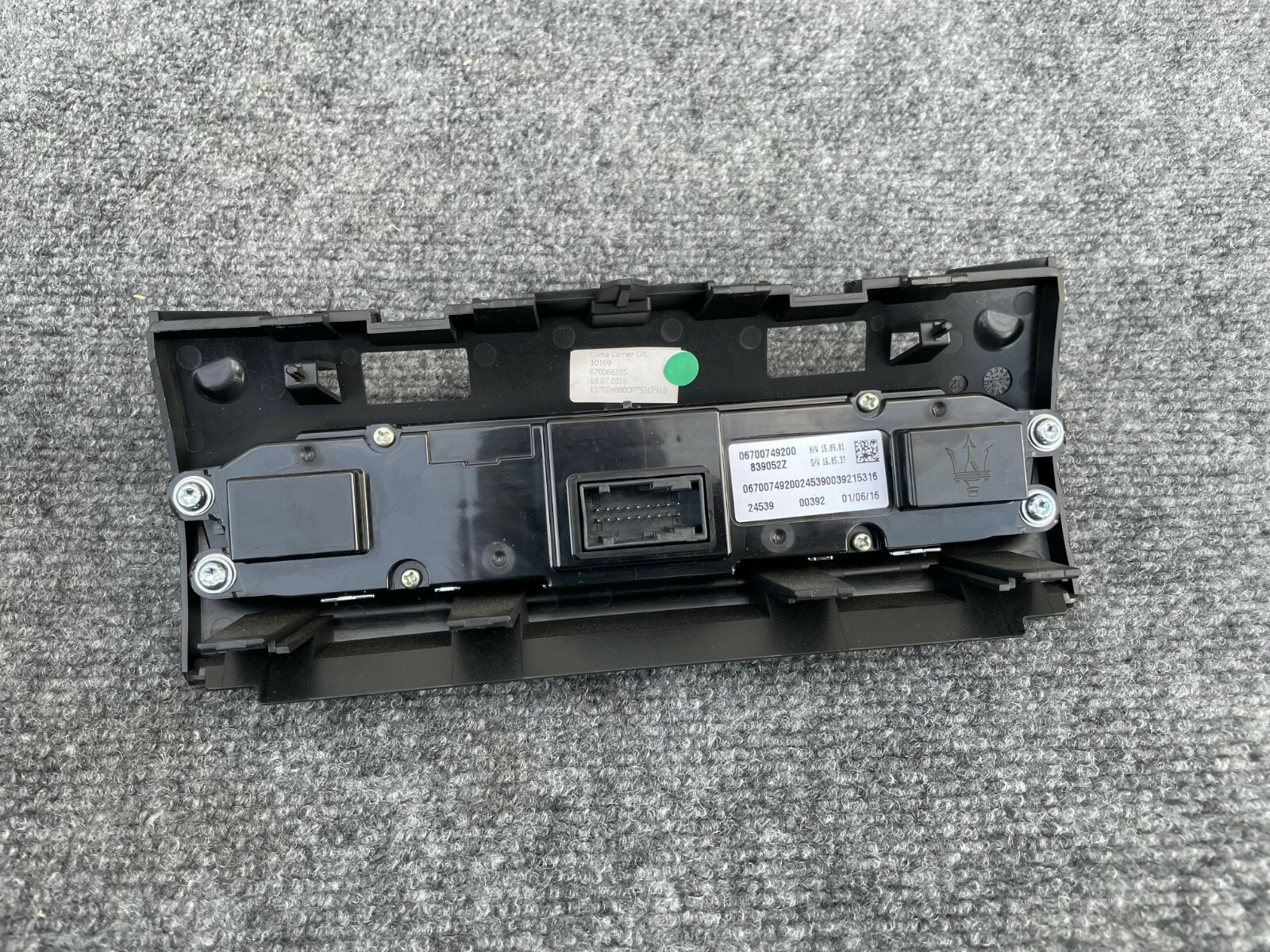 A/C CLIMATE CONTROL SWITCH ASSEMBLY M157 42K 17-19 MASERATI GHIBLI Q4 S
