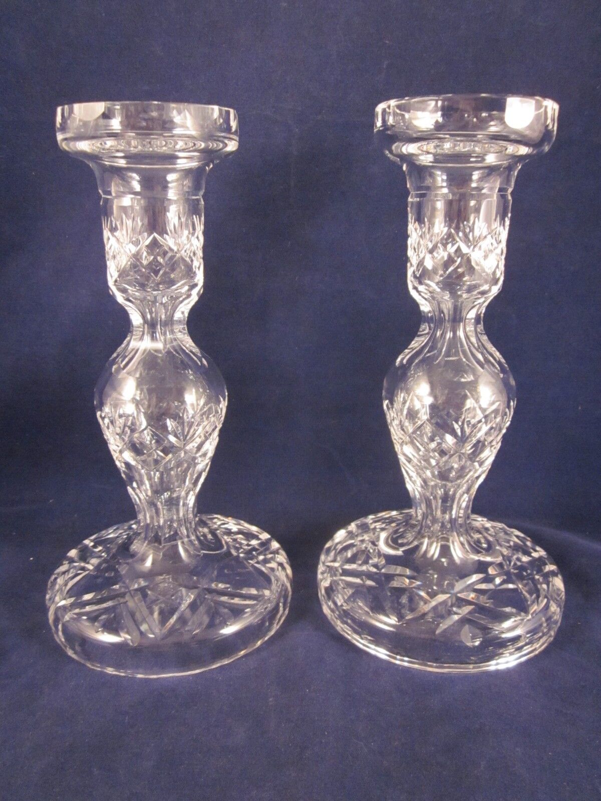 WATERFORD CRYSTAL Candlestick Candle Holder 7.5