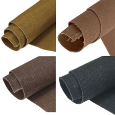 16OZ Waxed Canvas 100% Cotton Tan Fabric in 1 Yard / 2 Yard / 3Yard Multicolored