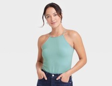 NEW Women's Bodysuit - a New Day BLUE M