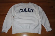 Vintage MV Sport Pro-Weave Label - COLBY COLLEGE (MED) Sweatshirt