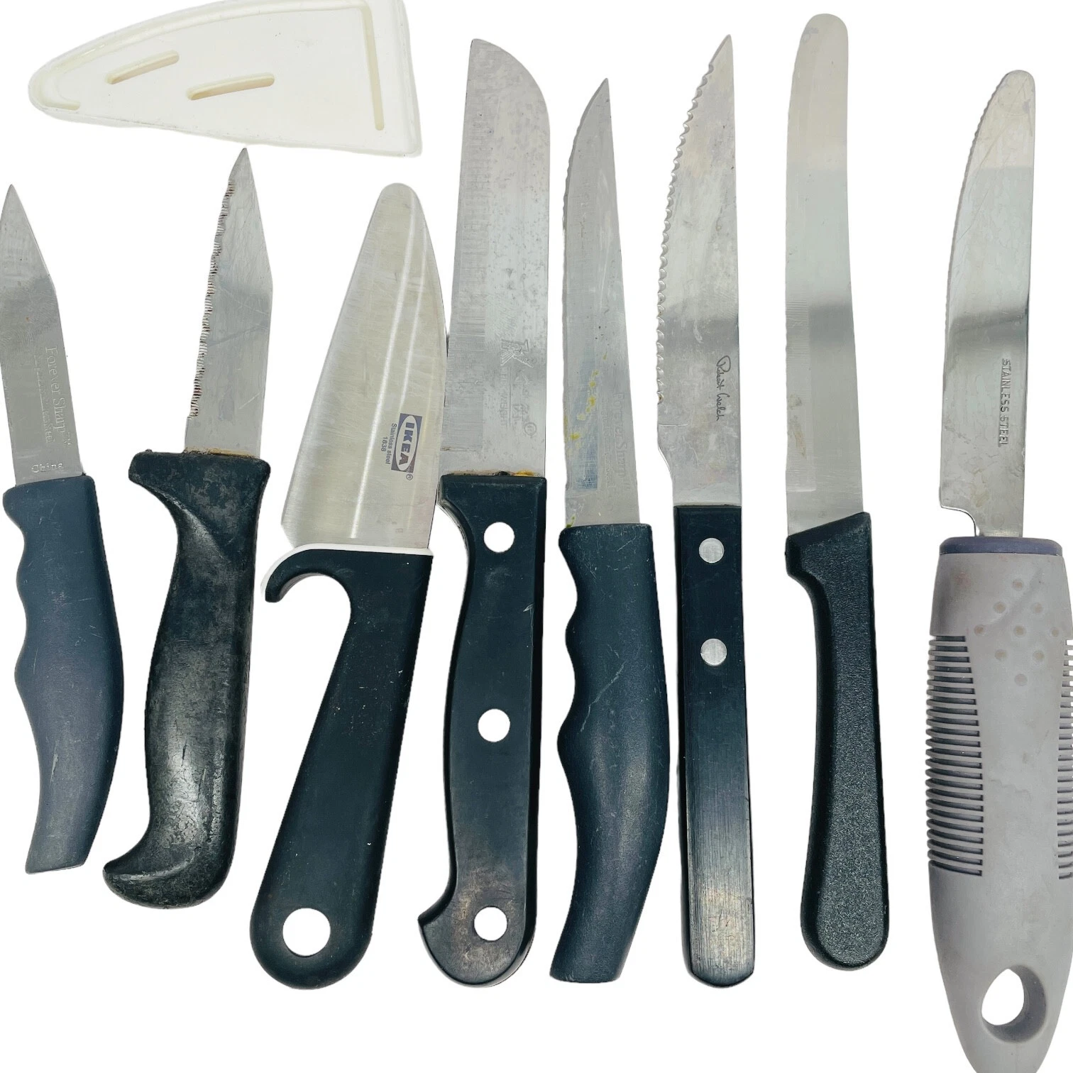 8 Pcs Ikea, Forever Sharp and Assorted Stainless Steel Serrated, Plain Knife Set