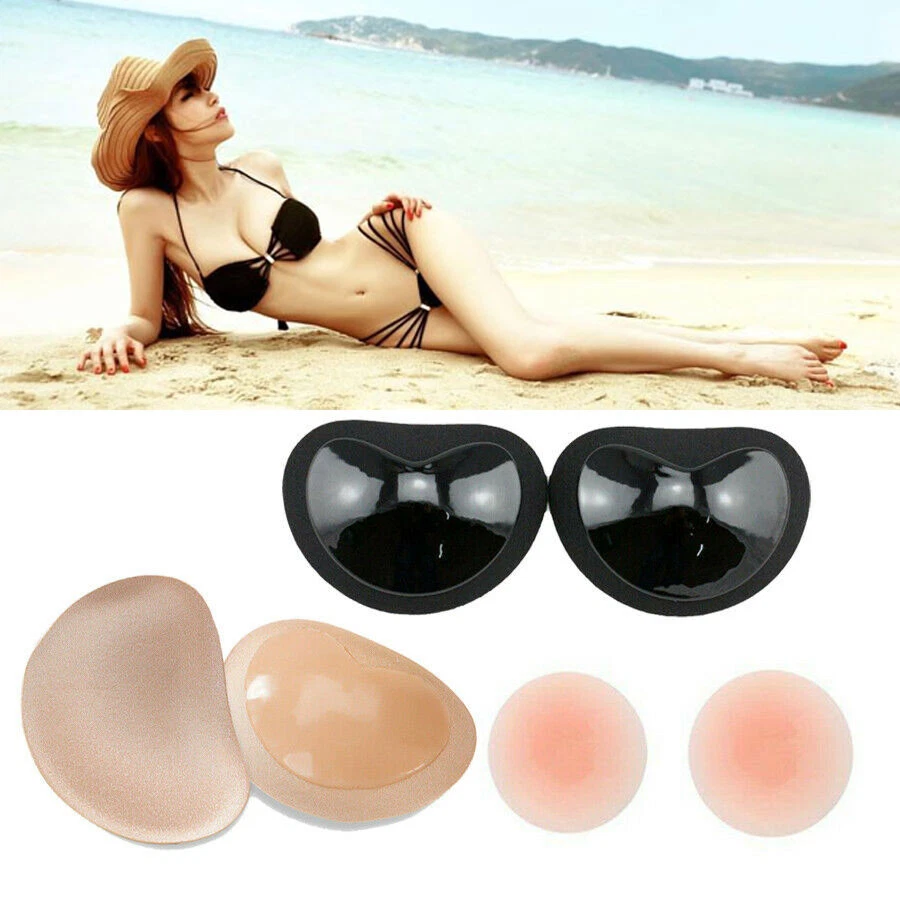 Silicone Gel Bra Breast Enhancers Push Up Pads Chicken Bikini Fillets  Inserts UK