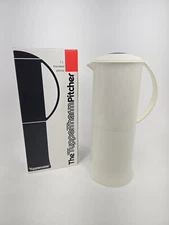 Tupperware TupperTherm Pitcher Insulated Pale Yellow or Beige 1991  1L Vintage